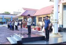 Wabup Aceh Barat Said Fadheil Pimpin Apel Gelar Pasukan Operasi Ketupat 2026