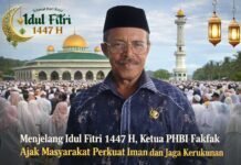 Menjelang Idul Fitri 1447 H, Ketua PHBI Fakfak Ajak Masyarakat Perkuat Iman dan Jaga Kerukunan.