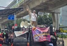 Massa GASKAN Gelar Aksi di Mabes Polri, Desak Pembebasan Vanessa