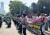 *Polwan Polda Metro Jaya Diterjunkan Layani Aksi Tani Merdeka, Penyampaian Aspirasi Berjalan Tertib*