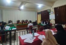 Fakultas Hukum Unitas Palembang Gelar UTS PLKH Dengan Praktik Peradilan Semu Perkara Pidana