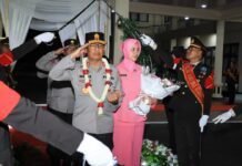 Penuh Haru, Polda Malut Gelar Upacara Pelepasan Purna Tugas Irjen Pol. Waris Agono