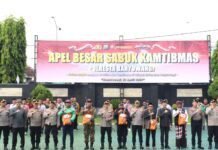 Apel Besar Sabuk Kamtibmas 2026 Polresta Banyuwangi Satukan Elemen Masyarakat Jaga Keamanan