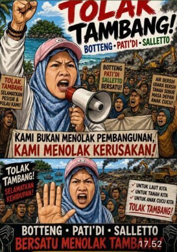 Suara Perempuan Botteng Menggema, Tolak Tambang yang Ancam Ruang Hidup Warga Suara Perempuan Botteng Menggema, Tolak Tambang yang Ancam Ruang Hidup Warga