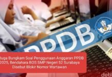 Diduga blokir kontak wartawan,penggunaan PPDB SMPN.52 Surabaya jadi sorotan