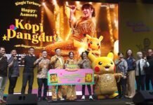 Happy Asmara dan Pikachu Kolaborasi di MV “Kopi Dangdut ver. Goyang HEPIKA”