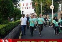 Dukung Gaya Hidup Sehat, Kapolres Purwakarta Hadiri Fatayat Fun Run Jabar