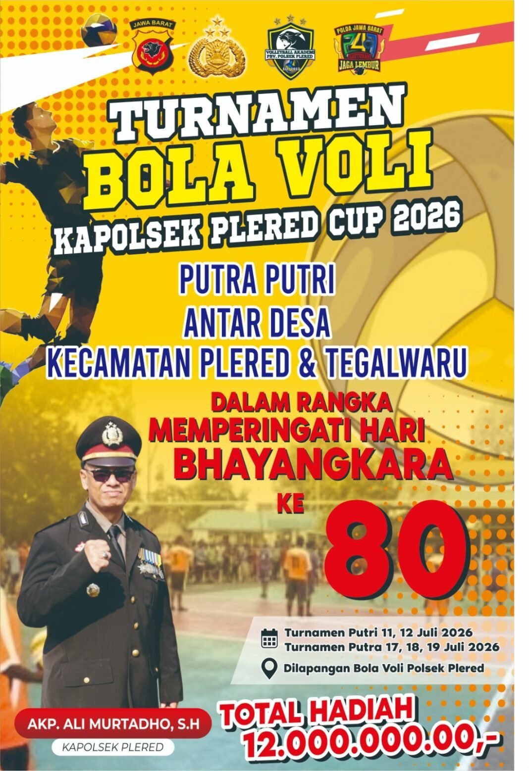 Meriahkan Hari Bhayangkara Ke-80, Polsek Plered Bakal Gelar Turnamen Bola Voli Meriahkan Hari Bhayangkara Ke-80, Polsek Plered Bakal Gelar Turnamen Bola Voli