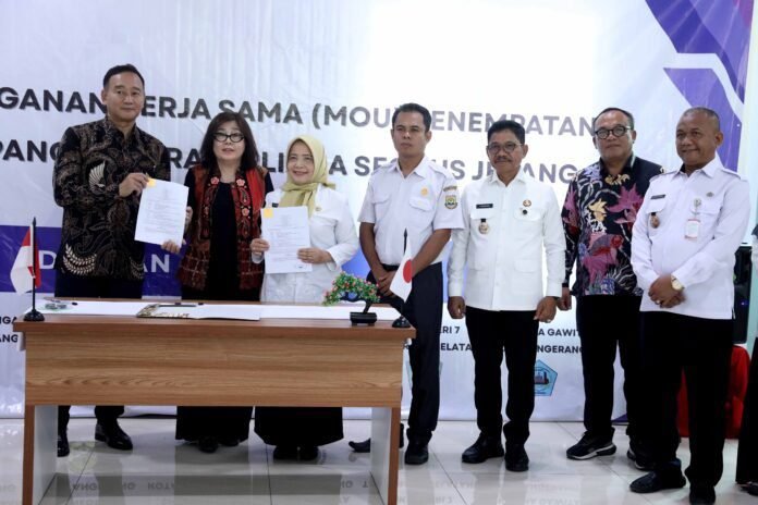 MOU PENETAPAN KERJA KEJEPANG DI LPK WAHAN BENUA INDAH - WALIKOTA