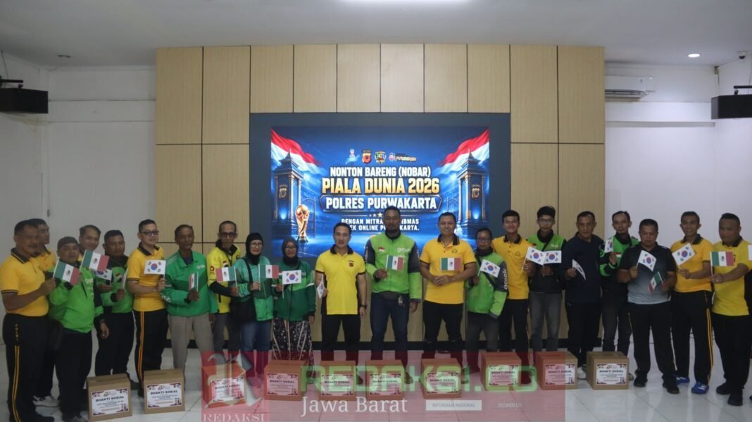 Nobar Piala Dunia, Polres Purwakarta Rangkul Komunitas Ojol Jaga Kamtibmas Nobar Piala Dunia, Polres Purwakarta Rangkul Komunitas Ojol Jaga Kamtibmas