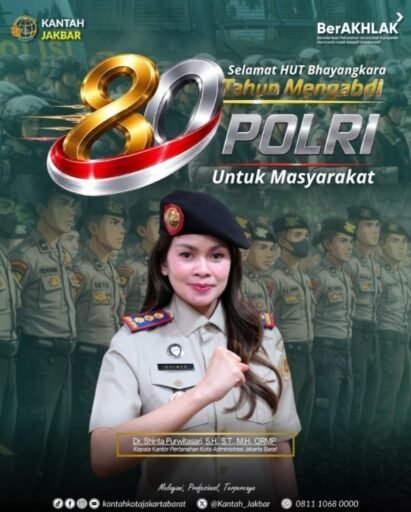 Dari Sertipikat,Stabilitas Nasional!Kantah JakartaBaratTegaskan Strategis Bersama Polri diUsia 80 Bhayangkara Dari Sertipikat,Stabilitas Nasional!Kantah JakartaBaratTegaskan Strategis Bersama Polri diUsia 80 Bhayangkara