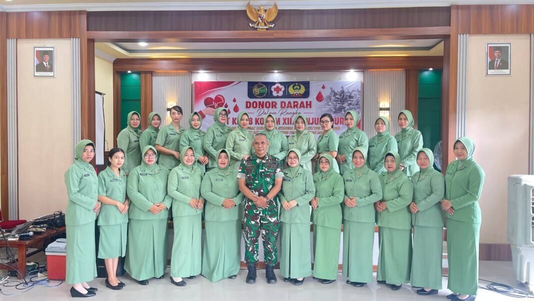 Kodim 1204/Sanggau Gelar Donor Darah Peringati HUT ke-68 Kodam XII/Tanjungpura Kodim 1204/Sanggau Gelar Donor Darah Peringati HUT ke-68 Kodam XII/Tanjungpura