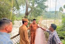 Jembatan Jambak-Canggai Mulai di Bangun, Bupati Tarmizi Berharap Pembangunannya Siap Tahun Ini
