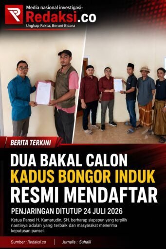 Dua Bakal Calon Kadus Bongor Induk Resmi Mendaftar, Penjaringan Ditutup 24 Juli 2026 Dua Bakal Calon Kadus Bongor Induk Resmi Mendaftar, Penjaringan Ditutup 24 Juli 2026