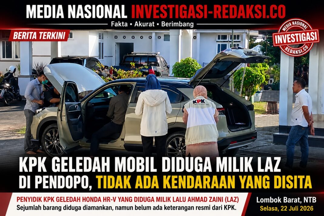 KPK Geledah Mobil Diduga Milik LAZ di Pendopo, Tidak Ada Kendaraan yang Disita KPK Geledah Mobil Diduga Milik LAZ di Pendopo, Tidak Ada Kendaraan yang Disita