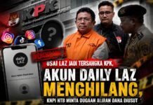 Usai LAZ jadi tersangka KPK, akun Daily LAZ menghilang, KNPI NTB minta dugaan aliran dana diusut