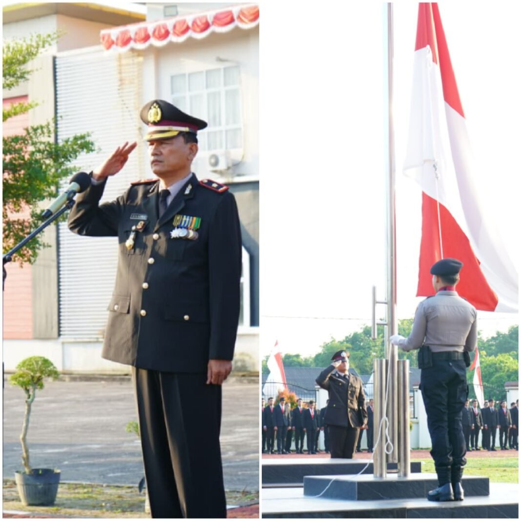 Upacara HUT RI 81 Polres Meranti Semangat Kemerdekaan Perkuat Persatuan. Upacara HUT RI 81 Polres Meranti Semangat Kemerdekaan Perkuat Persatuan.