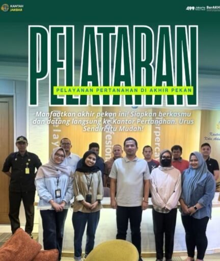 Sabtu Tetap Melayani! Kantah Jakarta Barat Perkuat Layanan Pertanahan Demi Kemudahan Warga Sabtu Tetap Melayani! Kantah Jakarta Barat Perkuat Layanan Pertanahan Demi Kemudahan Warga