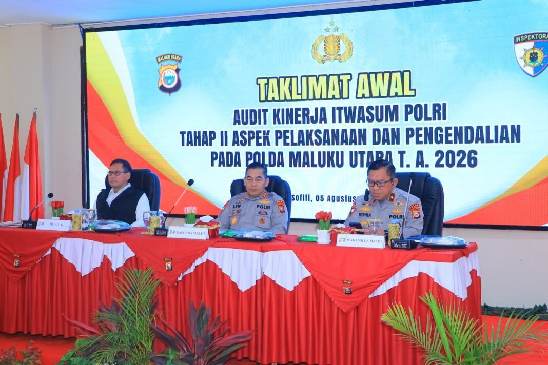 Kapolda Malut Tegaskan Audit Itwasum Polri Jadi Momentum Perkuat Akuntabilitas dan Kinerja Kapolda Malut Tegaskan Audit Itwasum Polri Jadi Momentum Perkuat Akuntabilitas dan Kinerja