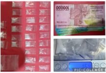 Polres pelabuhan tanjung perak Ungkap peredaran sabu 28 paket Seberat 15,4 Gram disita
