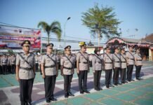 JAJARAN POLRES PURWOREJO GELAR SERTIJAB PJU DAN KAPOLSEK DI LINGKUNGAN POLRES PURWOREJO
