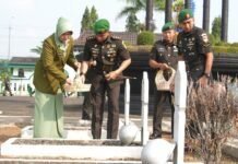 Dandim 0708 Purworejo Pimpin Ziarah Rombongan dalam Rangka HUT Korem 072 Pamungkas