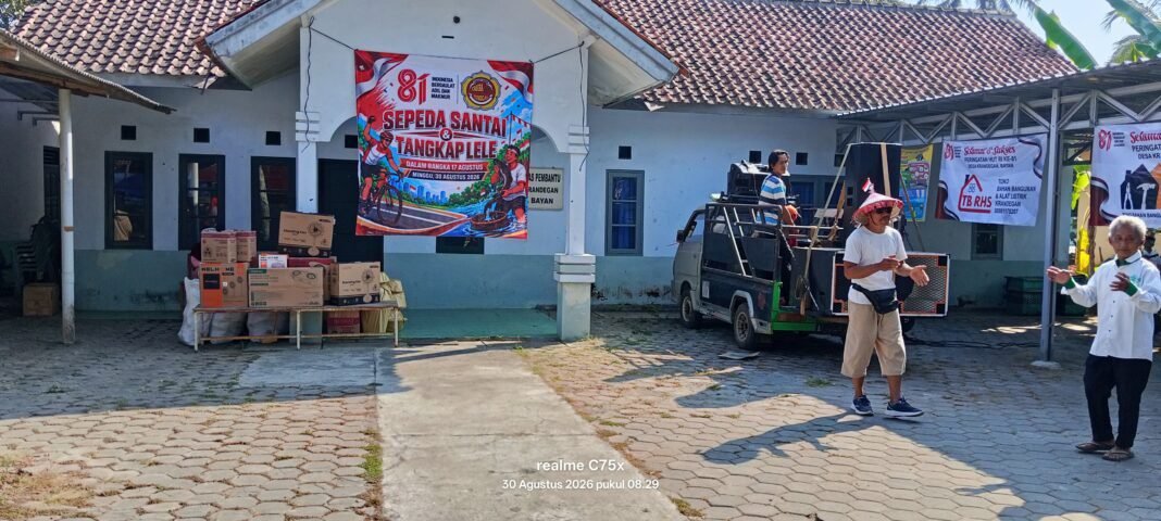 MERIAHKAN HUT RI KE-81, PEMDES KRANDEGAN GELAR SEPEDA SANTAI, LOMBA TANGKAP LELE DAN BAGIKAN DOORPRIZE MERIAHKAN HUT RI KE-81, PEMDES KRANDEGAN GELAR SEPEDA SANTAI, LOMBA TANGKAP LELE DAN BAGIKAN DOORPRIZE