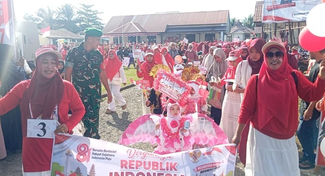 Meriahkan HUT RI ke 81, Pawai Karnaval di Ikuti Ribuan Siswa Tingkat TK dan SD di Kecamatan Meureubo Meriahkan HUT RI ke 81, Pawai Karnaval di Ikuti Ribuan Siswa Tingkat TK dan SD di Kecamatan Meureubo