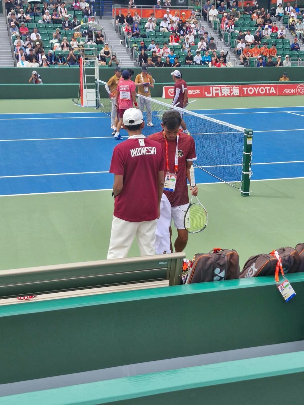WAKAPOLRI UCAPKAN SELAMAT, PERSONEL POLRI ANTARKAN SOFT TENNIS INDONESIA RAIH MEDALI DI ASIAN GAMES NAGOYA* WAKAPOLRI UCAPKAN SELAMAT, PERSONEL POLRI ANTARKAN SOFT TENNIS INDONESIA RAIH MEDALI DI ASIAN GAMES NAGOYA*