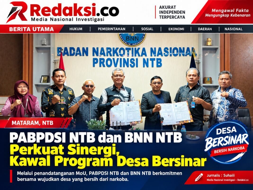 PABPDSI NTB dan BNN NTB Perkuat Sinergi, Kawal Program Desa Bersinar PABPDSI NTB dan BNN NTB Perkuat Sinergi, Kawal Program Desa Bersinar
