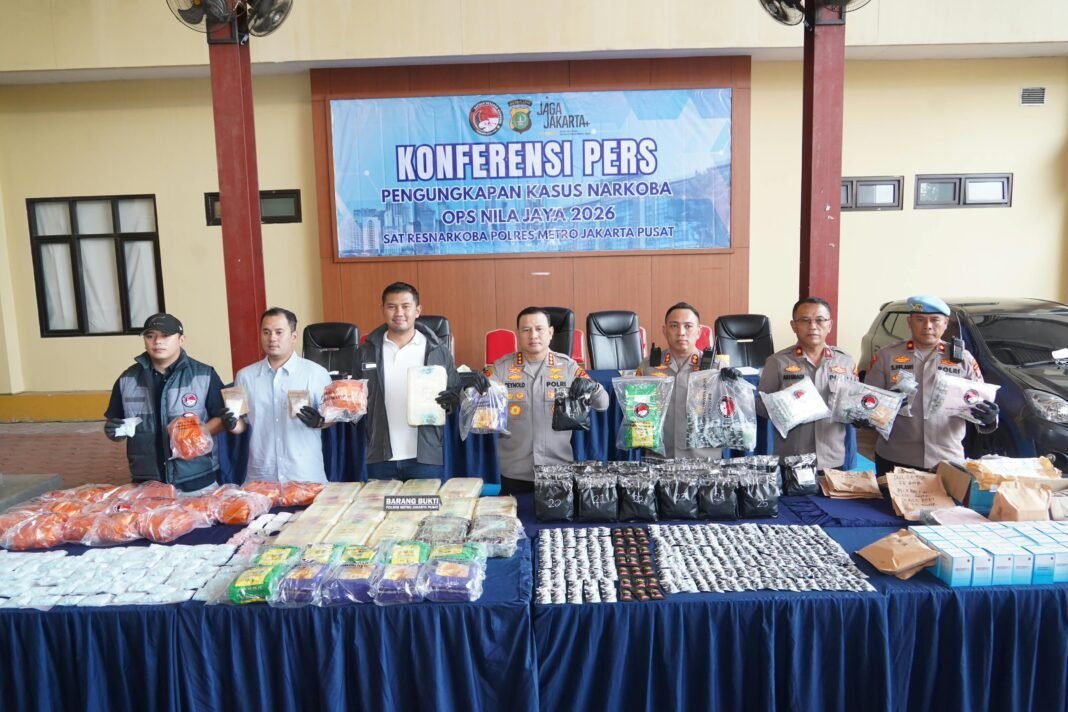 Operasi Nila Jaya 2026, Polres Jakpus Ungkap 86 Kasus Narkotika* Operasi Nila Jaya 2026, Polres Jakpus Ungkap 86 Kasus Narkotika*