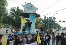 PMII Mamuju Turun ke Jalan, Sampaikan 15 Tuntutan di Dua Tahun Pemerintahan Prabowo-Gibran