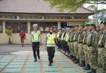 POLRES PURWOREJO MENGGELAR APEL GELAR PASUKAN OPERASI PATUH CANDI 2026 DI HALAMAN MAPOLRES PURWOREJO