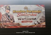 Kapolres Purworejo yg baru AKBP Erma Rahayu Gelar Silaturahmi dengan Wartawan di Warmindo Depan DPRD