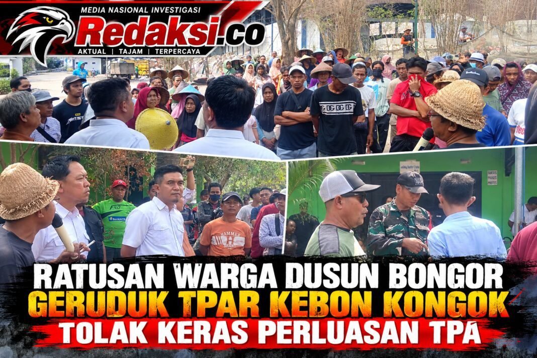 RATUSAN WARGA DUSUN BONGOR GERUDUK TPAR KEBON KONGOK, TOLAK KERAS PERLUASAN TPA RATUSAN WARGA DUSUN BONGOR GERUDUK TPAR KEBON KONGOK, TOLAK KERAS PERLUASAN TPA