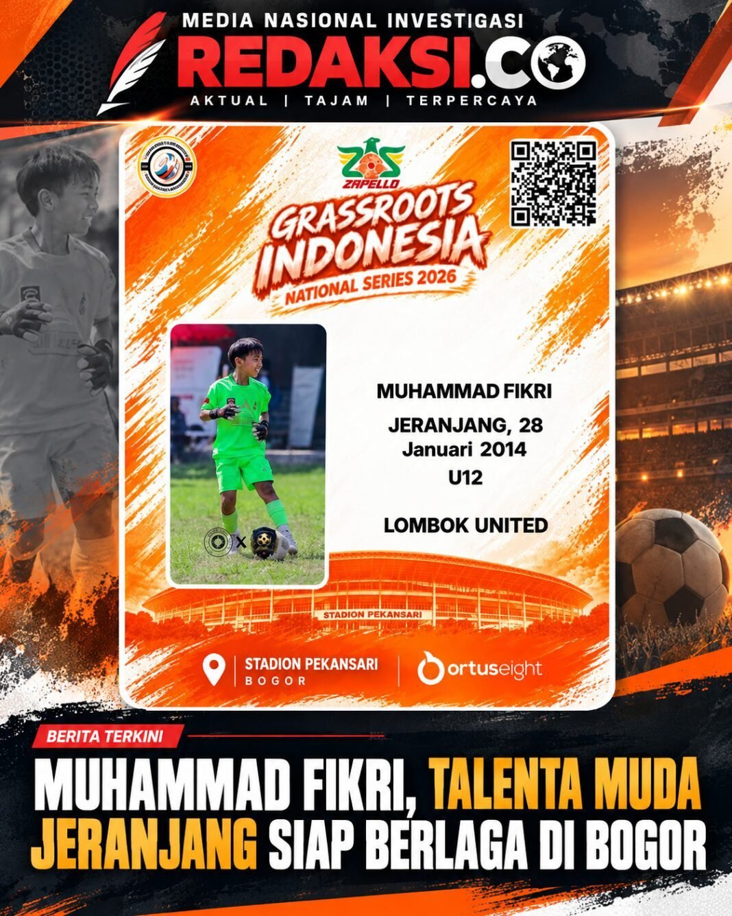 Muhammad Fikri, Bocah Asal Jeranjang Taman Ayu, Bersiap Berlaga di Grassroots Muhammad Fikri, Bocah Asal Jeranjang Taman Ayu, Bersiap Berlaga di Grassroots