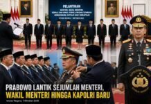 Prabowo Reshuffle Kabinet dan Lembaga Negara, Ini Daftar Pejabat yang di Dilantik.